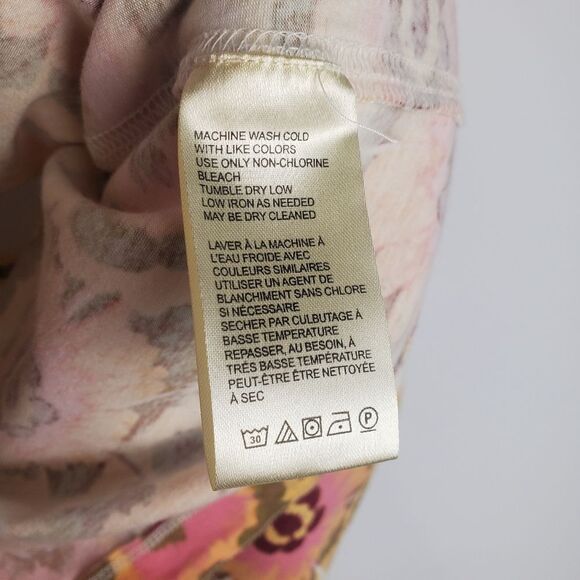 Free People Floral Crossback Top, Size Large - Picture 6 of 8